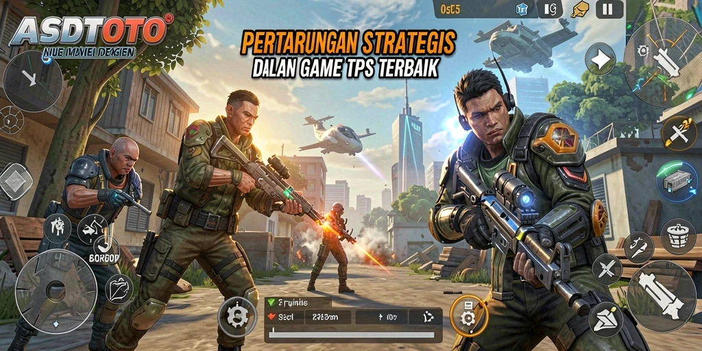 Tangkapan layar dari gameplay ASDTOTO yang menampilkan aksi pertarungan TPS.