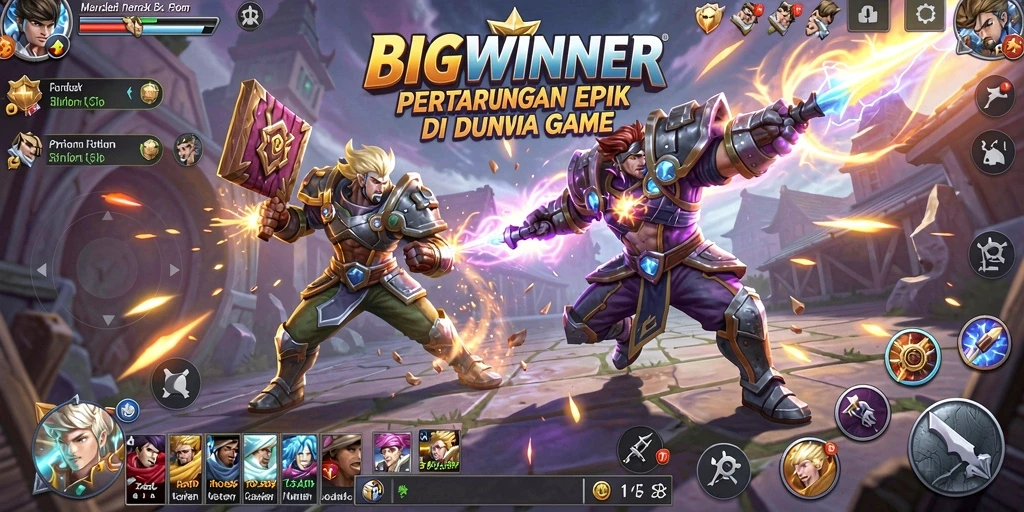 Tampilan gameplay BIGWINNER yang mendebarkan dan seru.