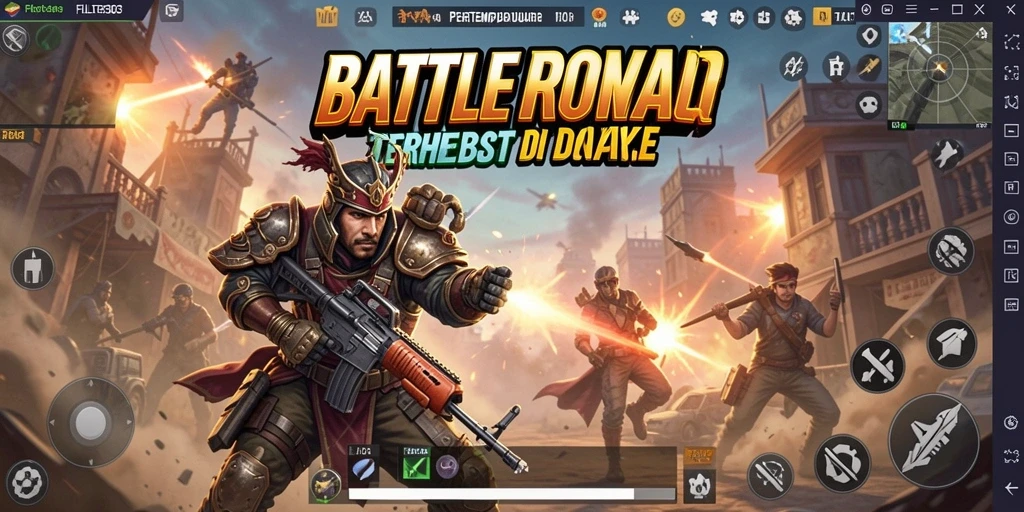 Tampilan seru gameplay FILTER303 dalam aksi Battle Royale.