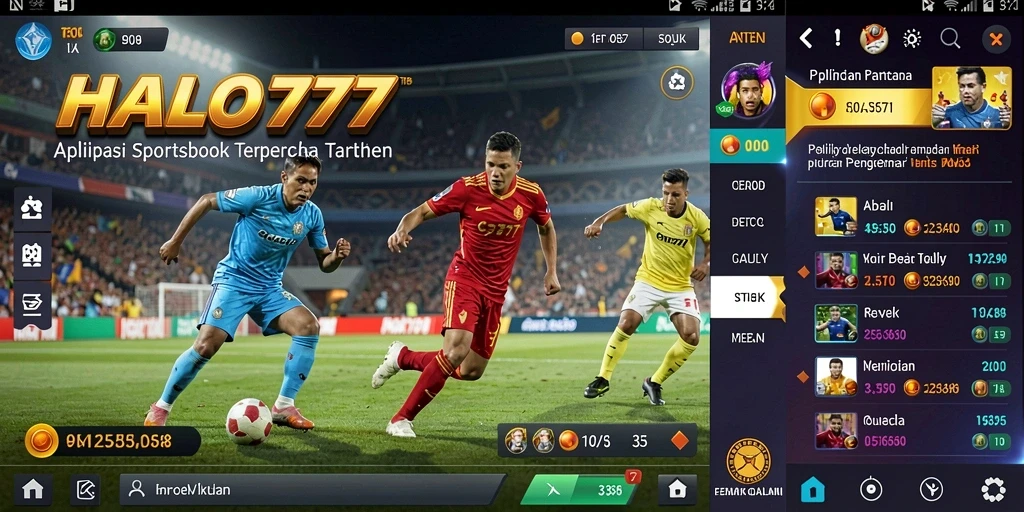 Tampilan gameplay Sportsbook HALO777 yang menarik dan interaktif.
