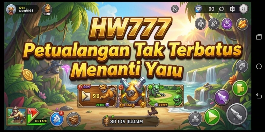 Screenshot HW777 menampilkan aksi seru dalam petualangan yang mendebarkan.