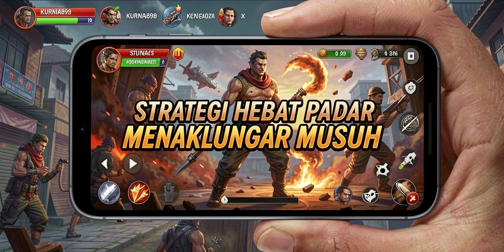 Tangkapan layar KURNIA898 menunjukkan aksi strategi mendalam dalam pertempuran.
