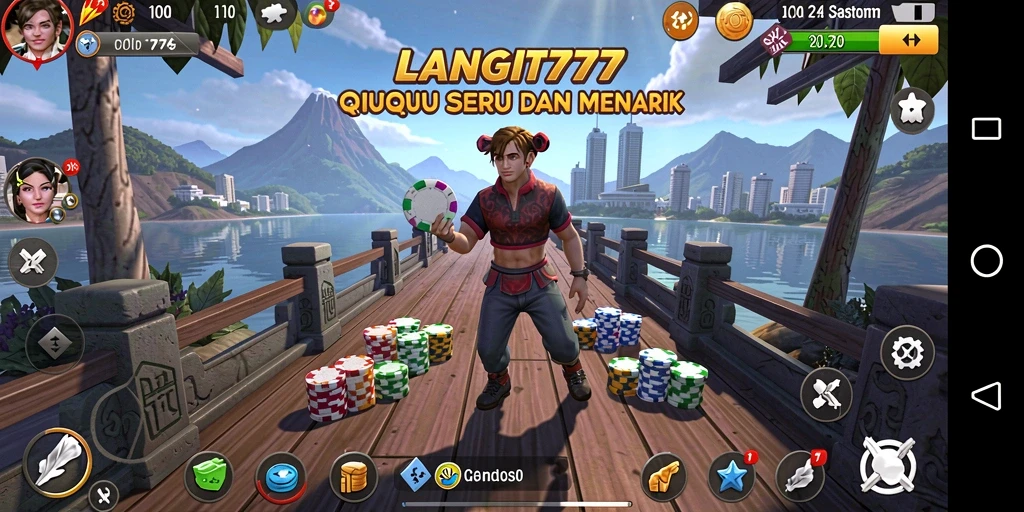 Tangkapan layar gameplay LANGIT777 yang seru dalam bermain QiuQiu.