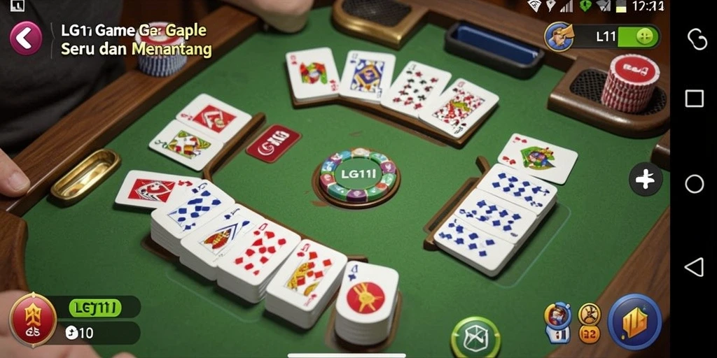 Tampilan gameplay seru dan interaktif dari LG111 gaple.