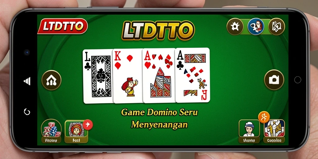 Screenshot gameplay LTDTOTO yang menampilkan aksi seru permainan Domino.