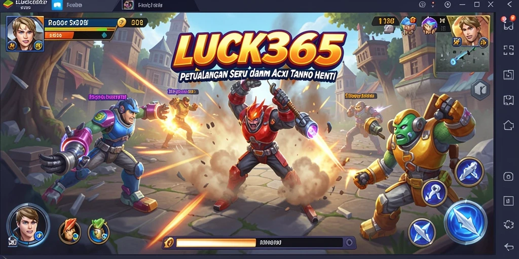 Gameplay intense LUCK365 dengan aksi pertarungan seru.