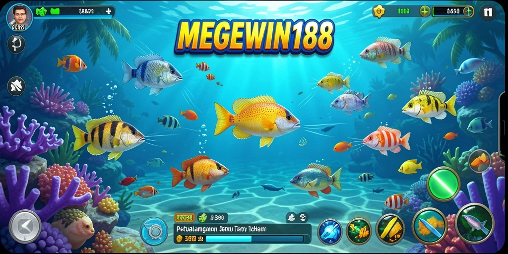 Screenshot gameplay Tembak Ikan MEGEWIN188 yang penuh aksi.