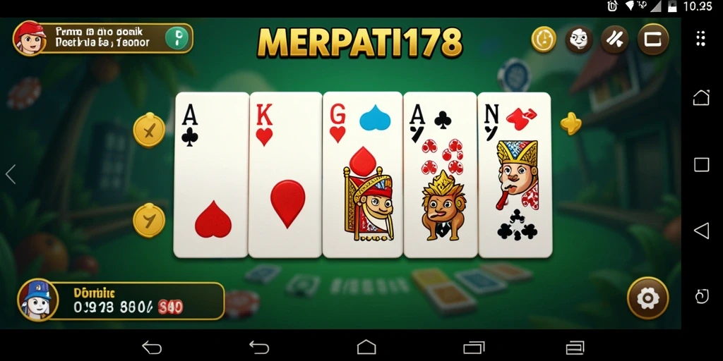Screenshot gameplay dari MERPATI178 menampilkan aksi seru permainan Domino.