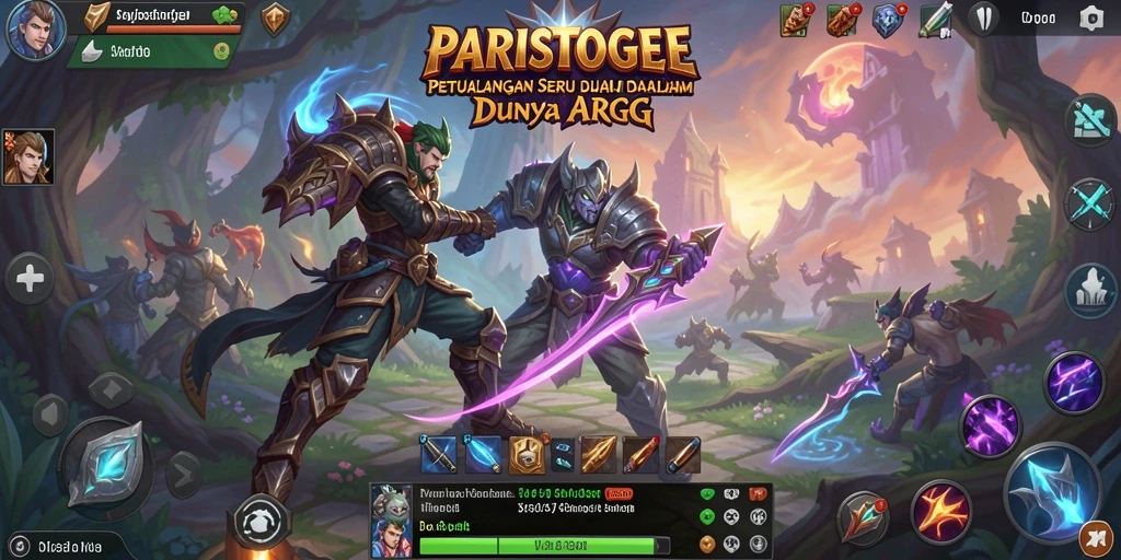 Tampilan screenshot PARISTOGEL menampilkan aksi pertarungan seru dalam dunia ARPG.