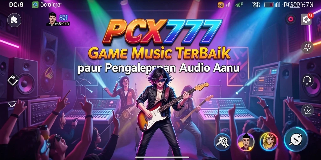Screenshot gameplay PCX777 menampilkan pengalaman musik yang interaktif dan menyenangkan.
