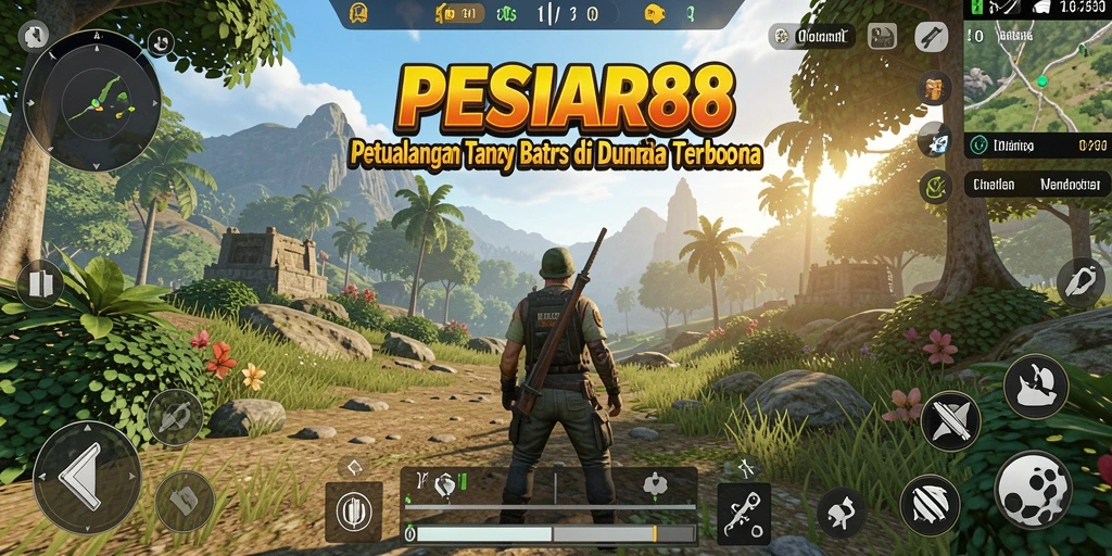 Tampilan gameplay PESIAR88 yang menakjubkan dalam dunia terbuka.