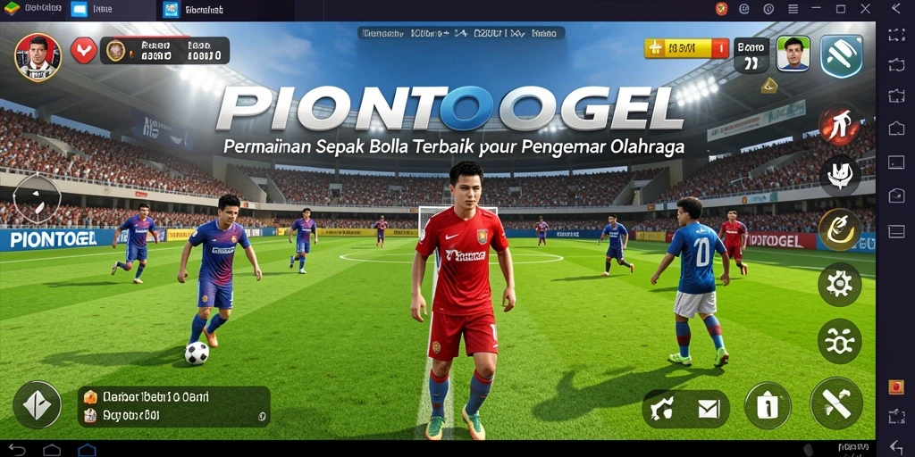 Tampilan menarik dari gameplay PIONTOGEL yang penuh aksi sepak bola.