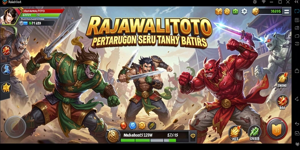 Tampilan menegangkan dari duel di RAJAWALITOTO.