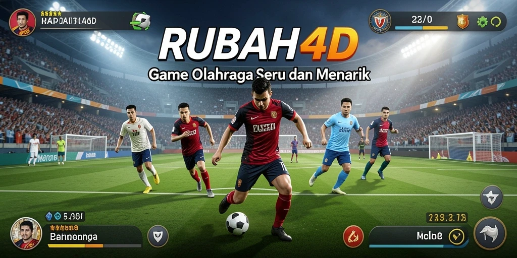 Screenshot utama RUBAH4D menampilkan momen seru pertandingan olahraga.