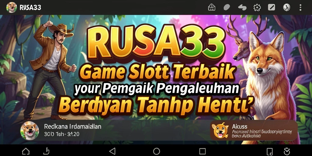 Screenshot RUSA33 menampilkan gameplay Slot yang mendebarkan dan penuh warna.