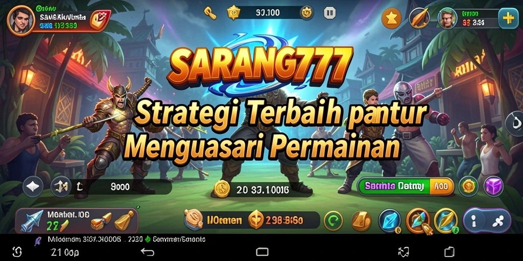 Screenshot SARANG777 menampilkan pertempuran strategi yang mendebarkan.