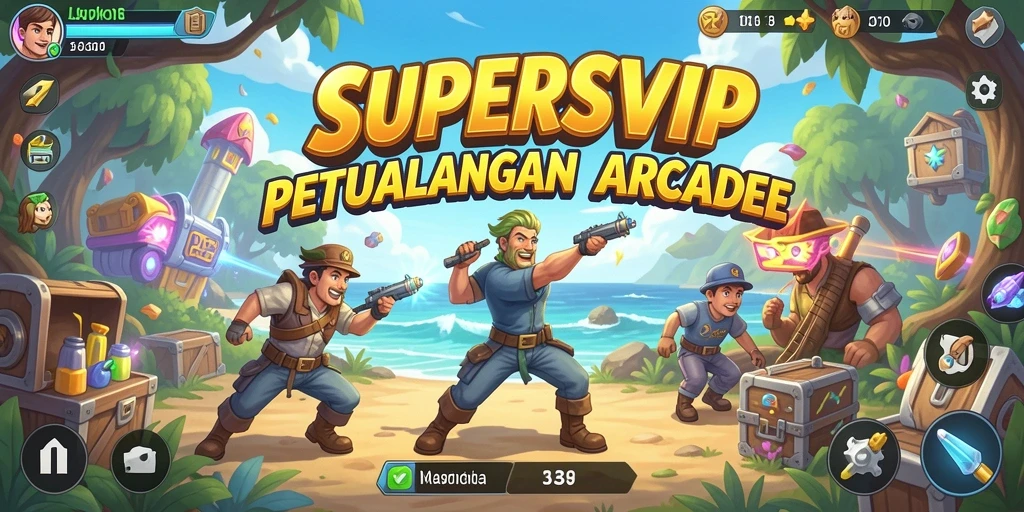 Tampilan menarik dari gameplay SUPERSVIP yang menantang.