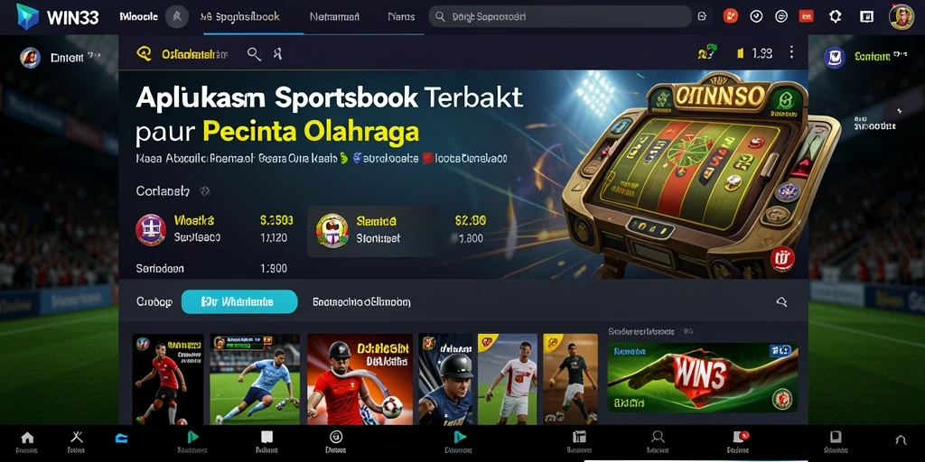 Gameplay menarik dalam aplikasi Sportsbook WIN33 dengan berbagai opsi taruhan.