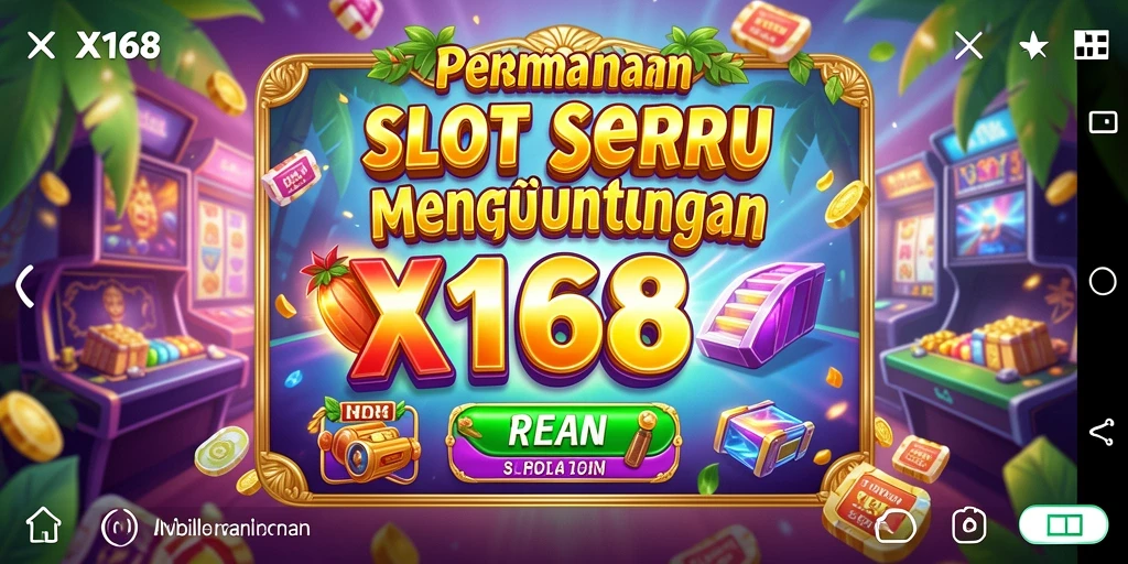 Tampilan gameplay X168 yang menarik dan penuh warna.